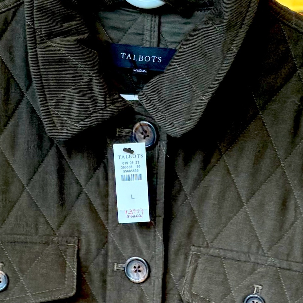 Talbots Hunter Green Quilted Jacket